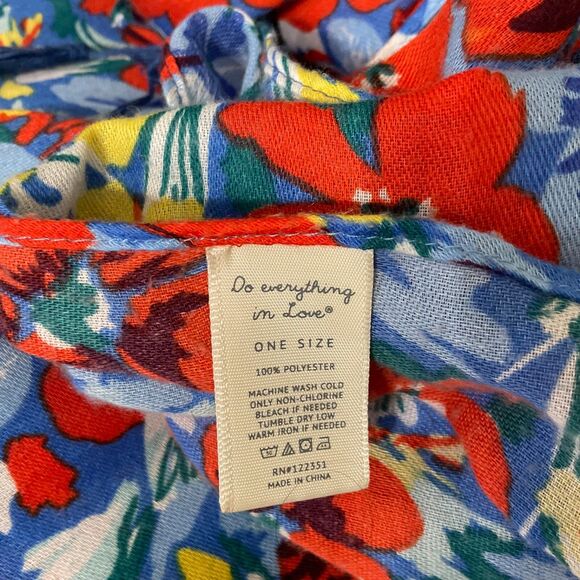 Anthropologie Do Everything in Love Open Front Kimono Cardigan Floral OS tassels - Picture 5 of 9